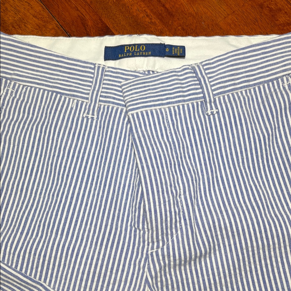 Polo Ralph Lauren cute Blue and White Striped Pants